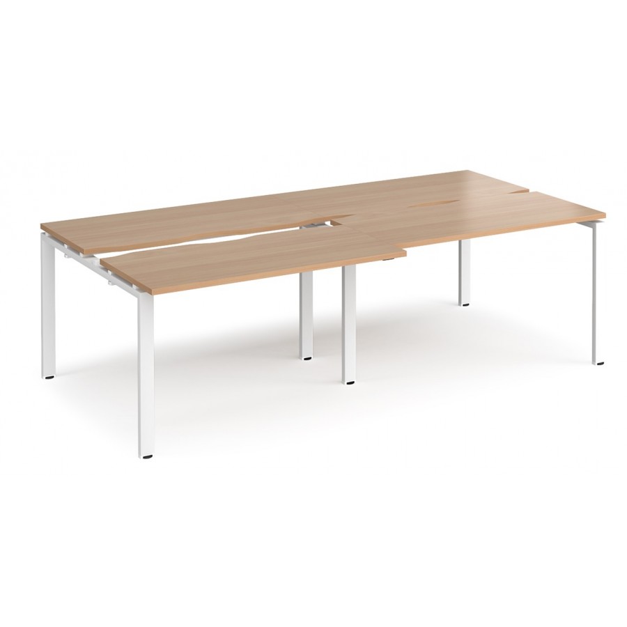 Adapt 1200mm Deep Sliding Top Double Back to Back Bench Desk